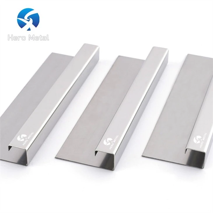 brushed nickel tile trim