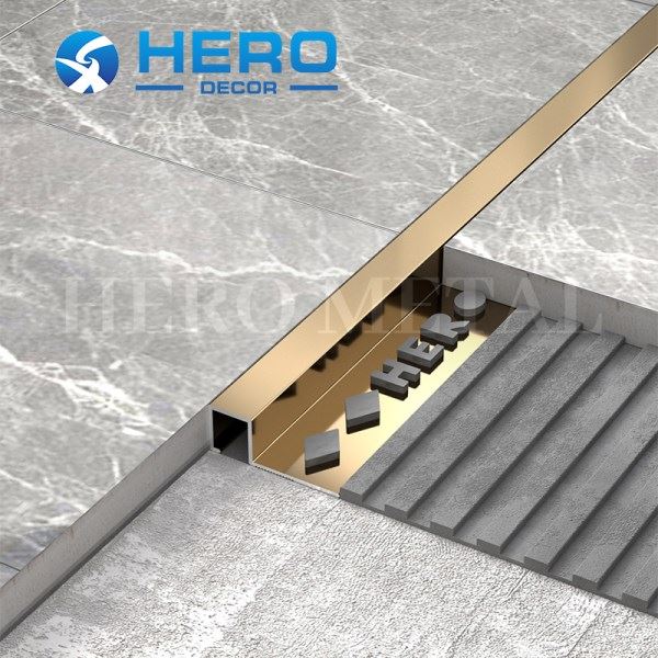 Aluminum Square Shape Tile Trim