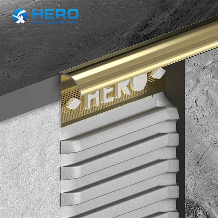 HM-R-112 Gold Tile Corner Profile from tile trim factory