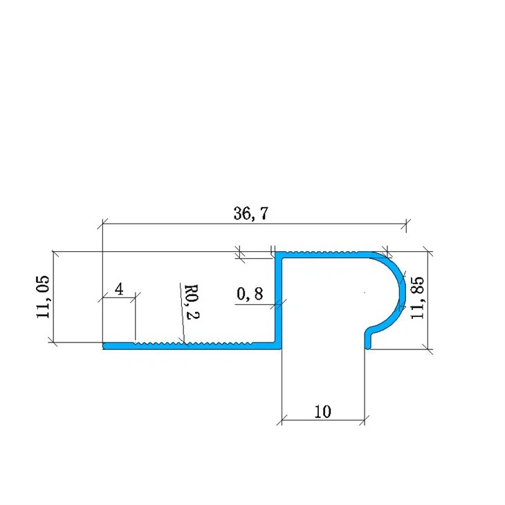 Aluminum Bullnose Stair Nosing high quality