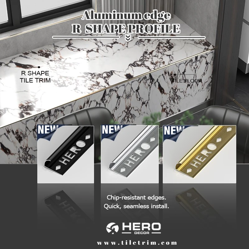Aluminum Tile Round Corner Profile Aluminum Tile Round Corner Profile